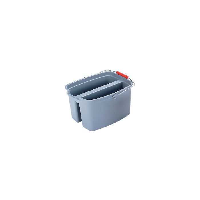 Rubbermaid Seau double, 18 litres, PP, gris