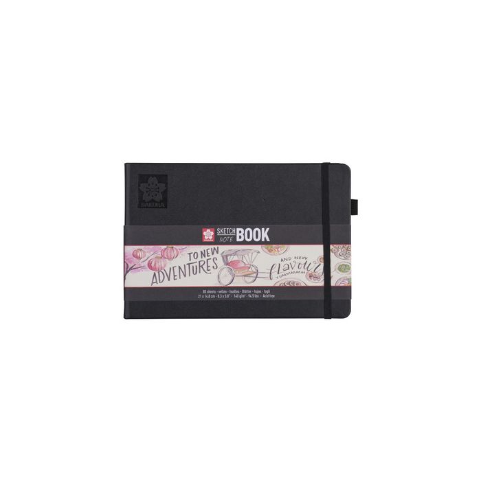 SAKURA Carnet de croquis, 210 x 148 mm, noir/blanc crème