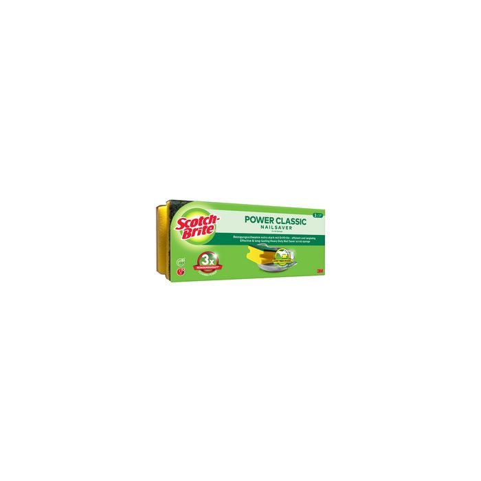 Scotch-Brite Eponge à récurer Classic, paquet de 3