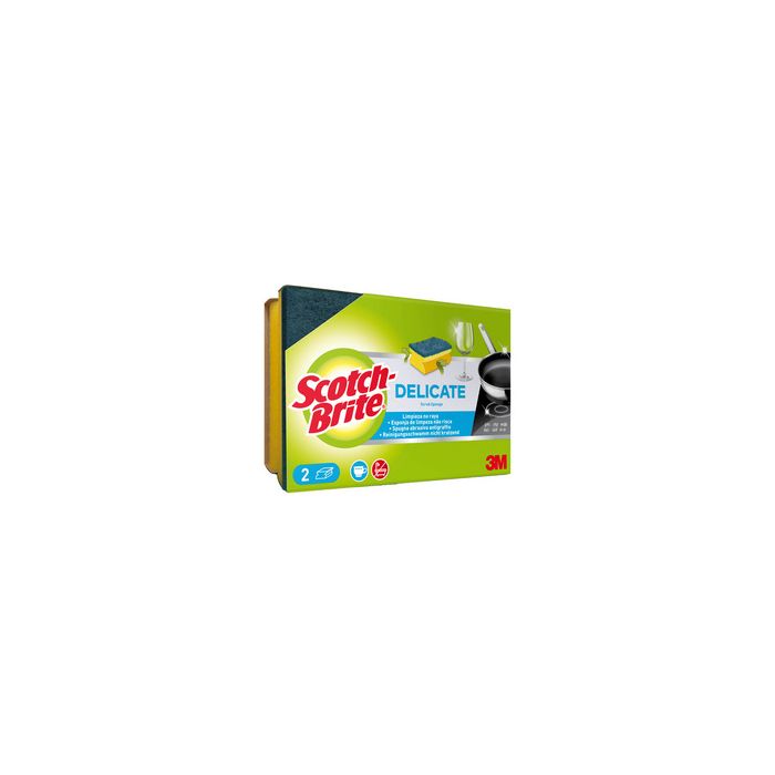 Scotch-Brite Eponge universelle DELICATE, couleur:jaune/bleu