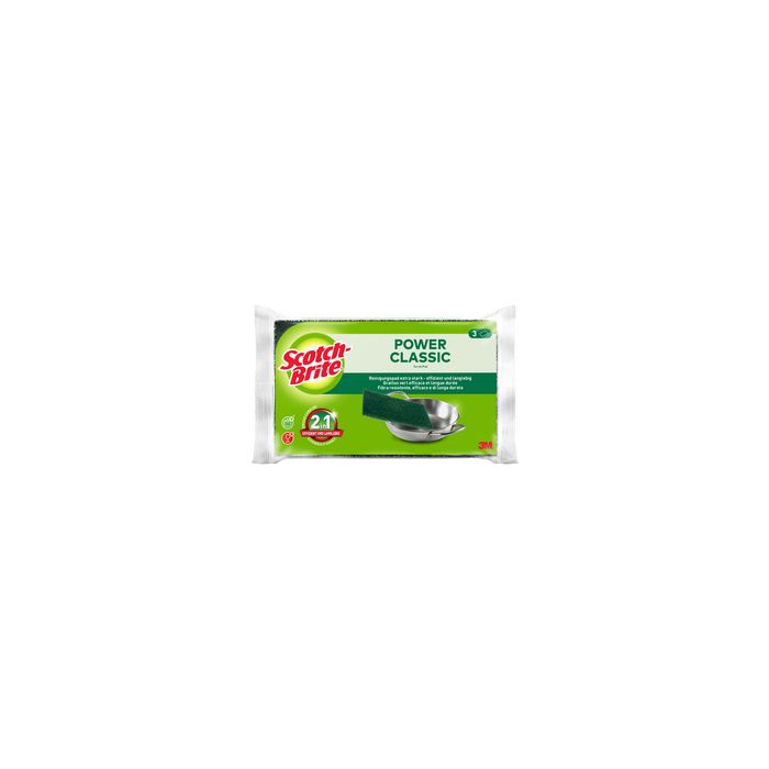 Scotch-Brite Tampon à récurer Classic, pack de 3, vert