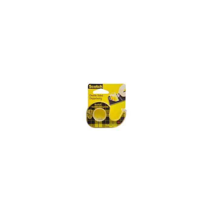 Scotch Ruban adhésif double face 665, 12 mm x 7,9 m