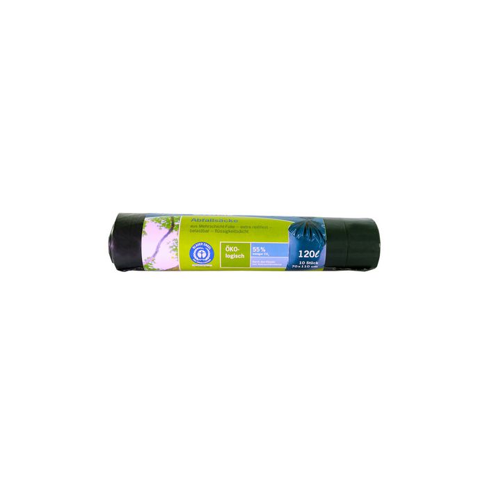 Secolan Sac poubelle, 120 litres, bleu/noir