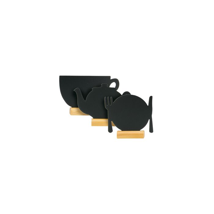 Securit Ardoise de table SILHOUETTE MINI "MIX-3