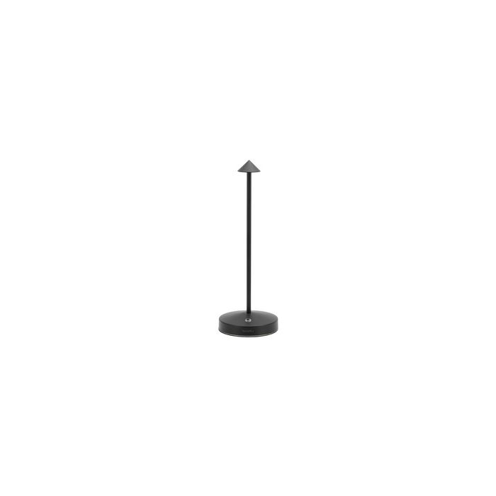 Securit Lampe de bureau LED rechargeable ANGELINA, noir