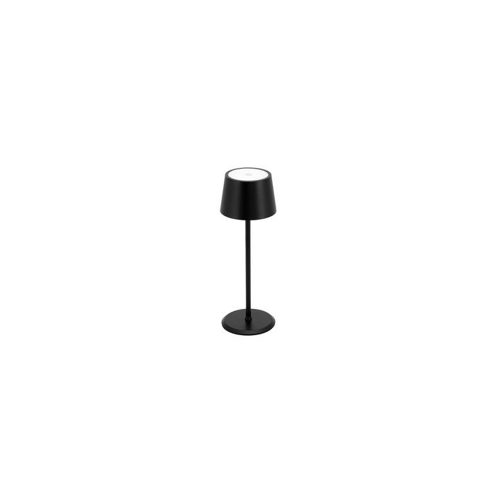Securit Lampe de table LED rechargeable MONTE CARLO, noir