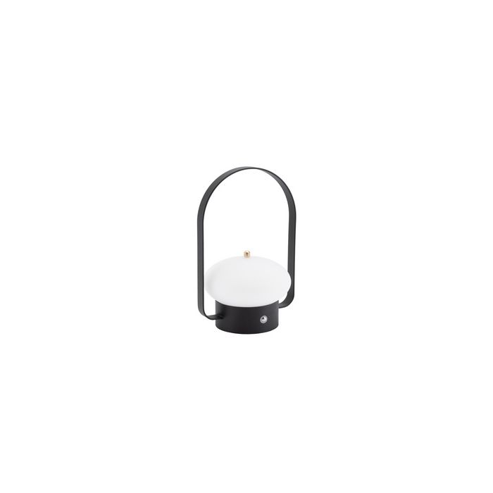 Securit Lampe de table à LED rechargeable BARCELONA, noir