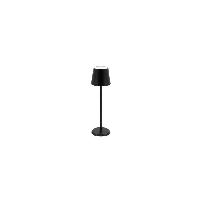 Securit Lampe de table à LED rechargeable FELINE, noir