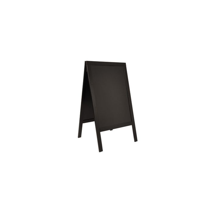 Securit Panneau trottoir WOODY, avec tableau noir, noir