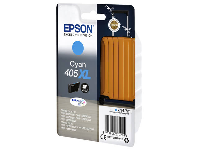 Cartouche d'encre de Marque Epson 405xl (T05H24) -Cyan- Format XL-(1100pages)