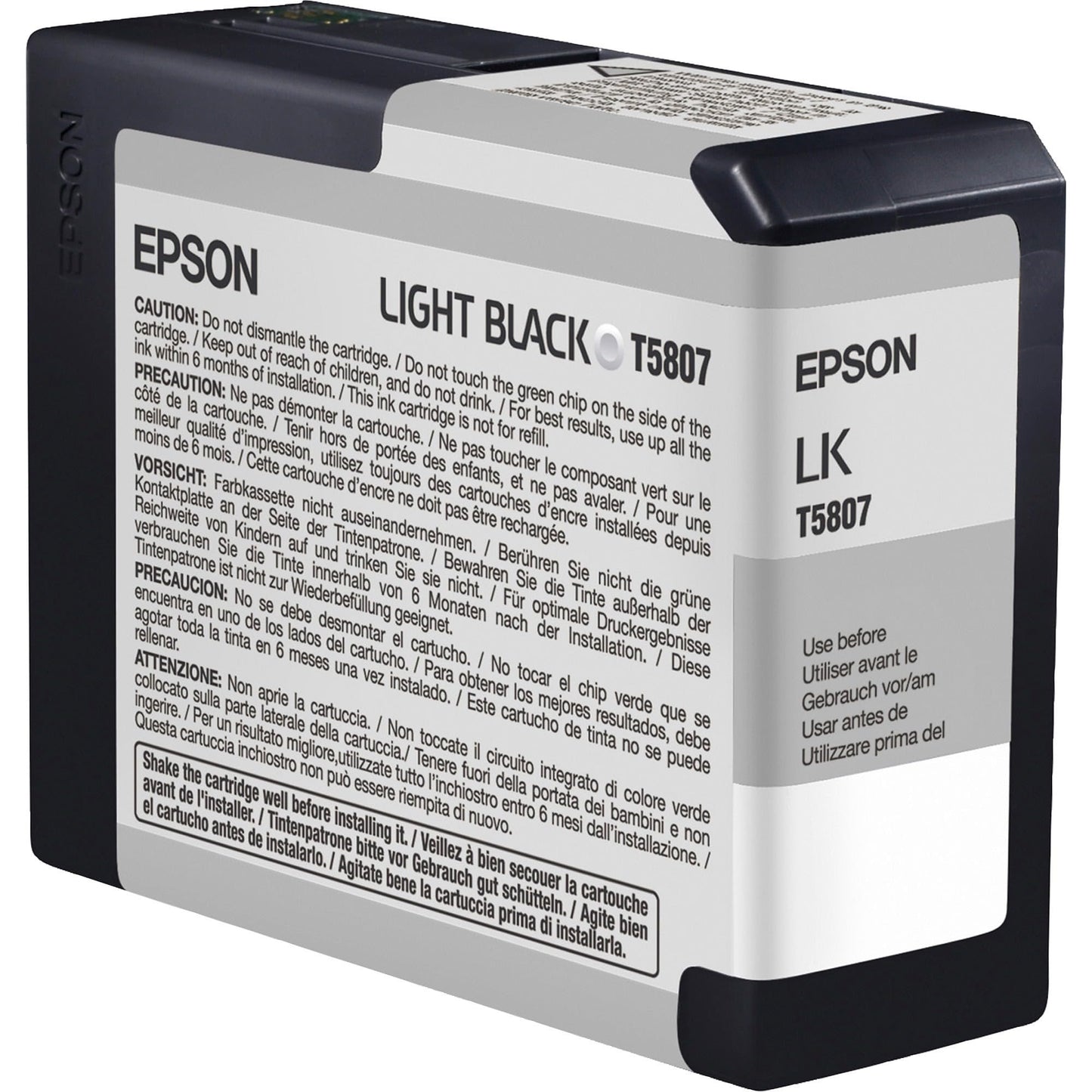 Cartouche Jet d'encre de Marque Epson T5807 Photo Light Black (80ml)