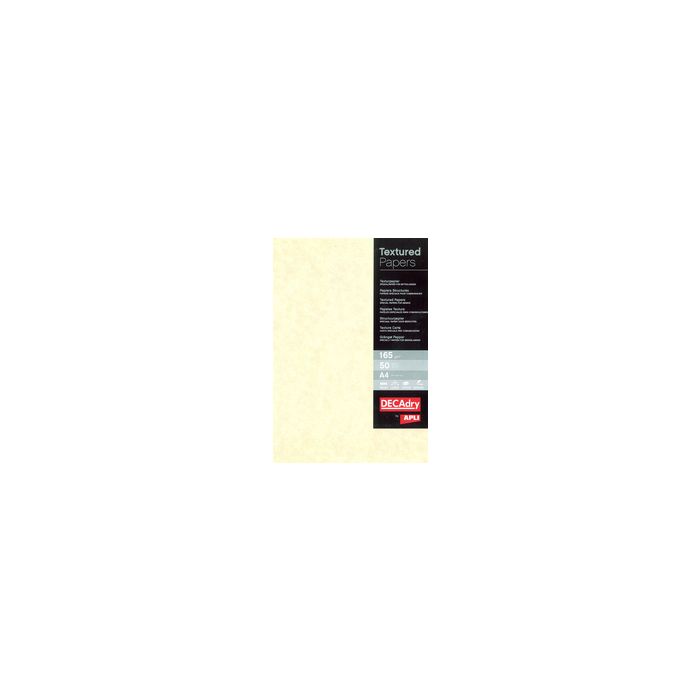agipa Papier structuré, A4, 165 g/m2, parchemin champagne