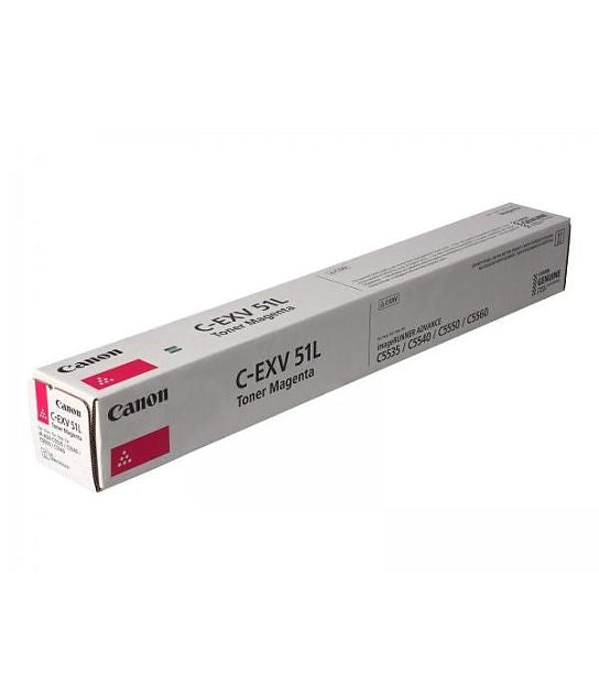 Cartouche Laser de Marque Canon C-EXV51ML (0483C002AA) de Toner Magenta - (26 000 pages)