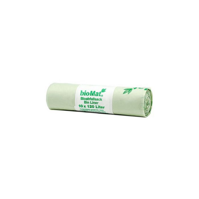 bioMAT Sac compostable, 120 litres, vert