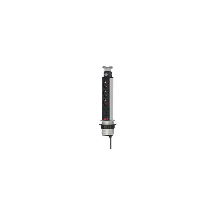 brennenstuhl Steckdoseneinheit "Tower Power", 3-fach, USB