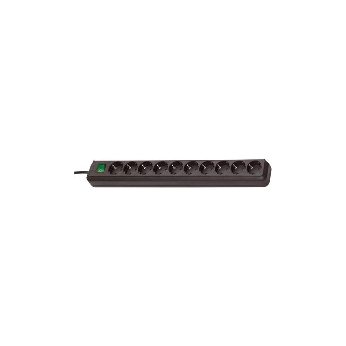 brennenstuhl Steckdosenleiste "Eco-Line", 10-fach, schwarz
