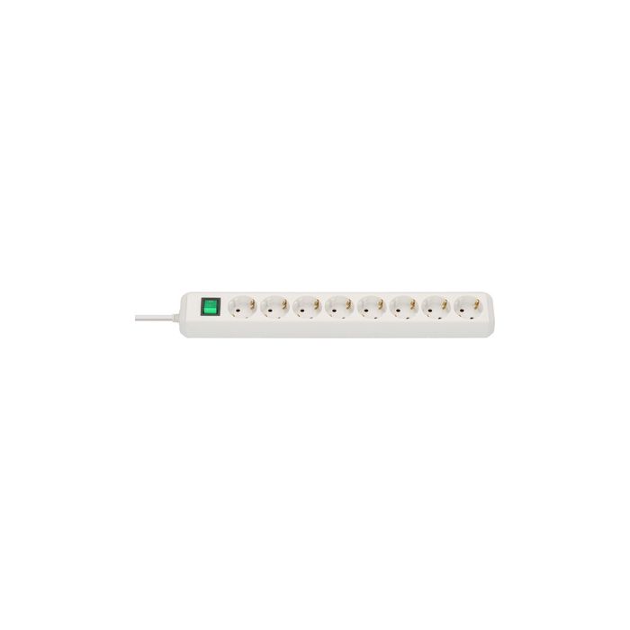 brennenstuhl Steckdosenleiste "Eco-Line", 8-fach, weiß