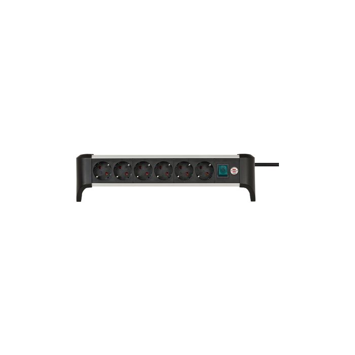 brennenstuhl Tisch-Steckdosenleiste Alu-Office-Line, 6-fach