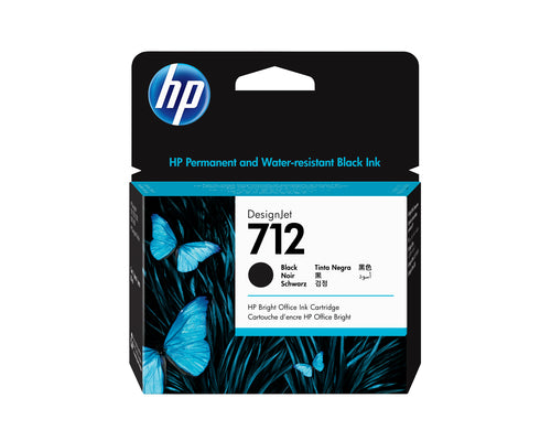 Cartouche d'origine HP 3ED71A / 712 - noire