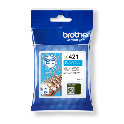 Cartouche d'origine Brother LC421C - cyan