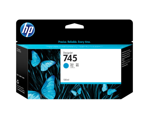 Cartouche d'origine HP F9J97A / 745 - cyan