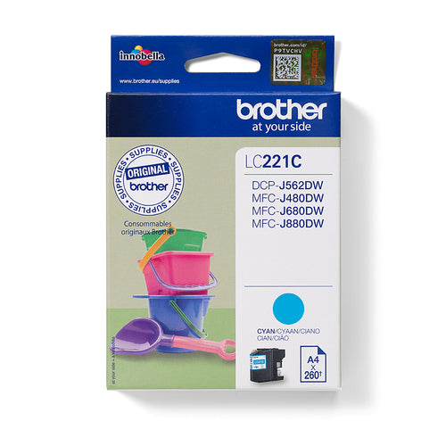 Cartouche d'origine Brother LC221C - cyan