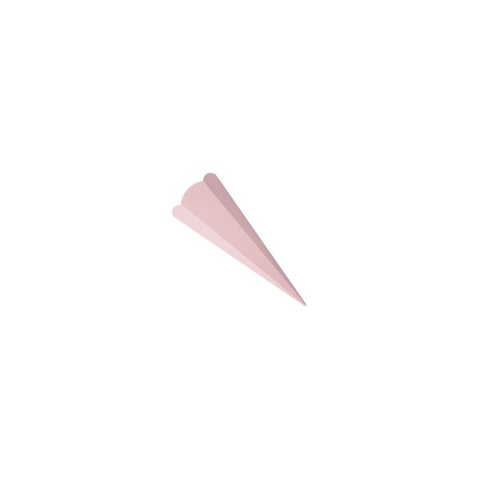 folia Schultüten-Zuschnitt, 6-eckig, 680 mm, rosa