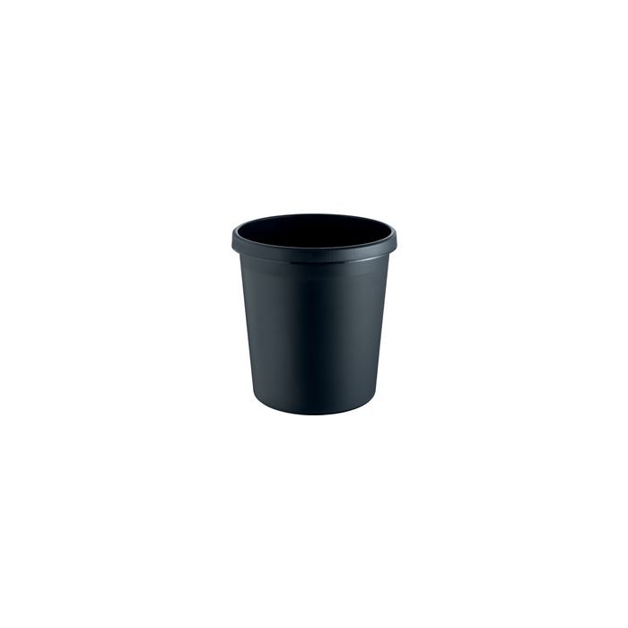 helit Corbeille à papier "the german", 18 litres, PE, noir