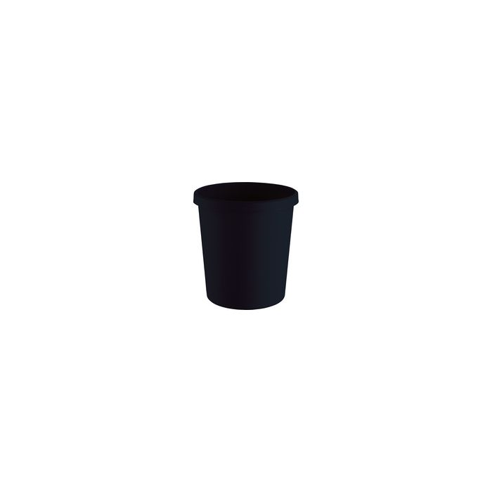 helit Corbeille à papier "the green german", 18 L, noir