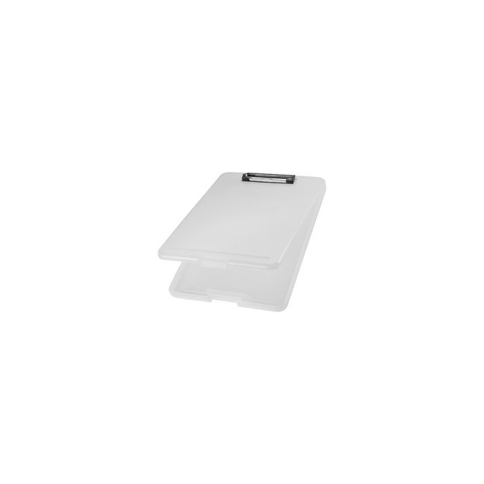 helit Porte-bloc avec compartiment "the clip", A4, blanc