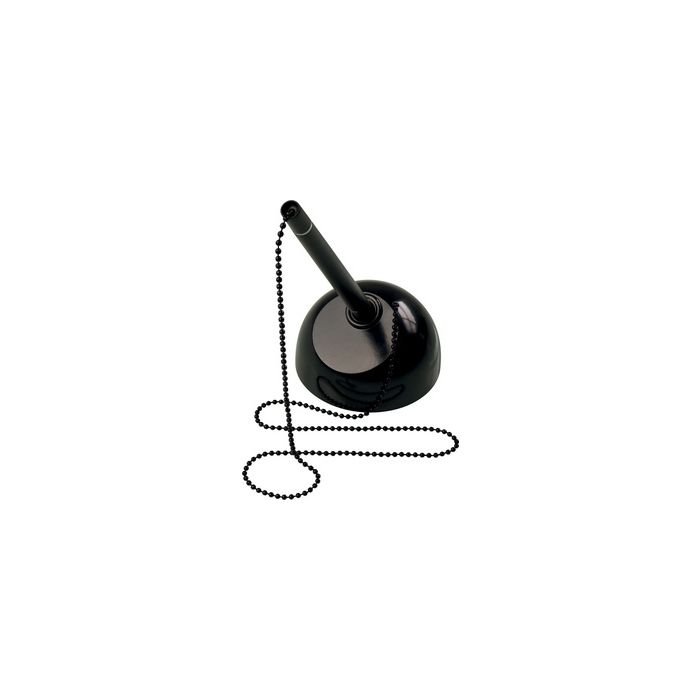 helit Porte-stylo "the heavy base", avec chaîne, noir