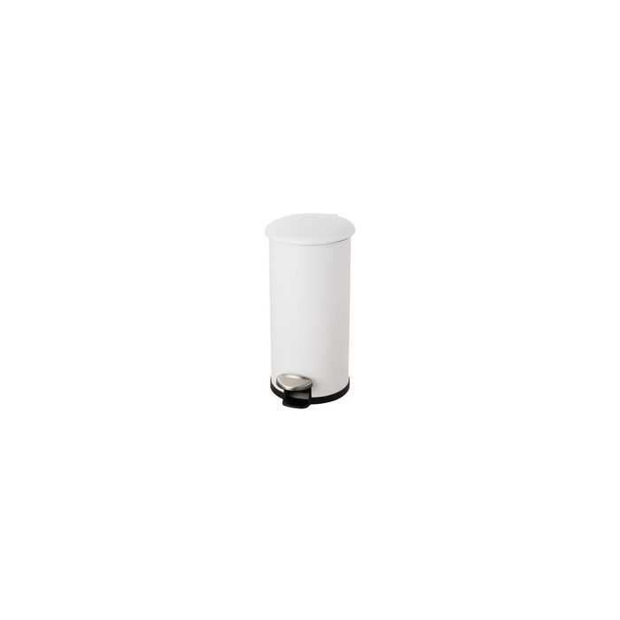 helit Poubelle à pédale "the zinc", 12 litres, blanc