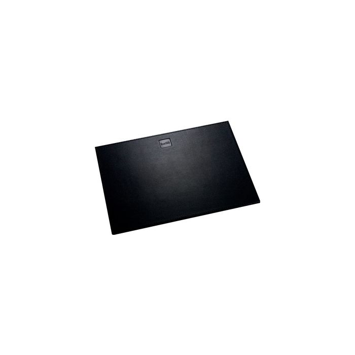 helit Tapis de souris "the leather pad", en cuir, noir