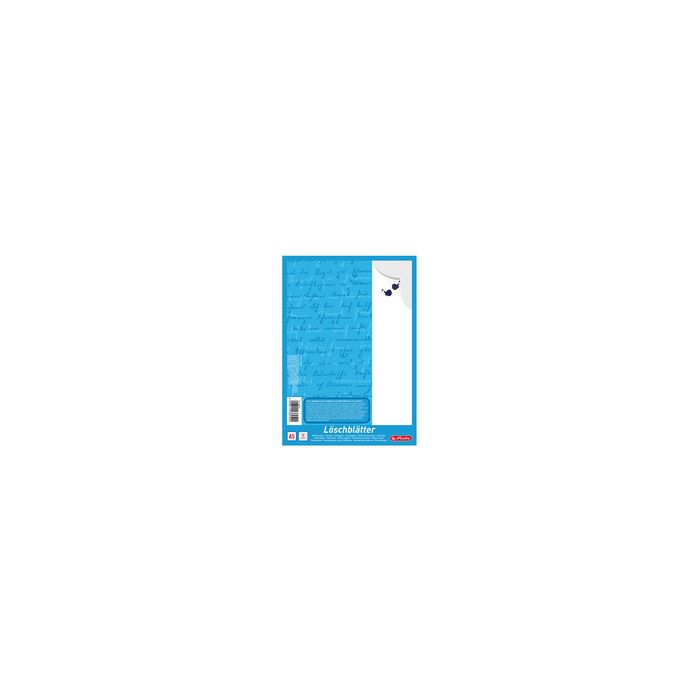 herlitz Bloc de papier buvard format A5, 80 g/m2, blanc