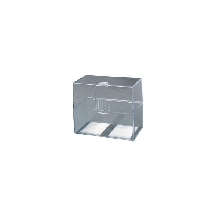 herlitz Boîte à fiches, A7 paysage, plastique, transparent