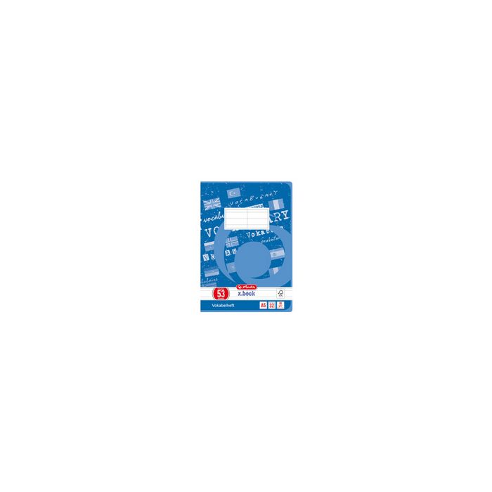 herlitz Cahier de vocabulaire x.book, A5, 2 colonnes,
