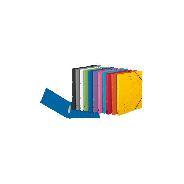 herlitz Classeur à anneaux easyorga, A4, carton x5