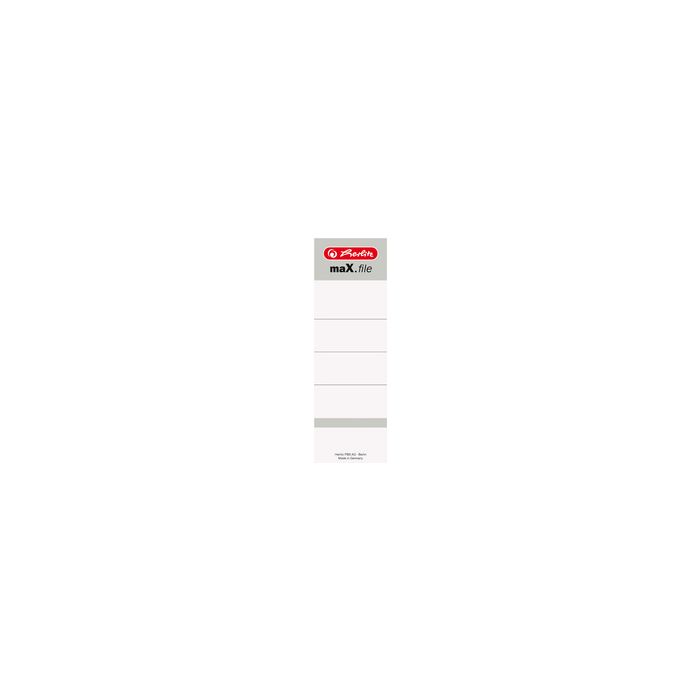 herlitz Etiquette de dos pour classeur maX.file, 54 x 190 mm