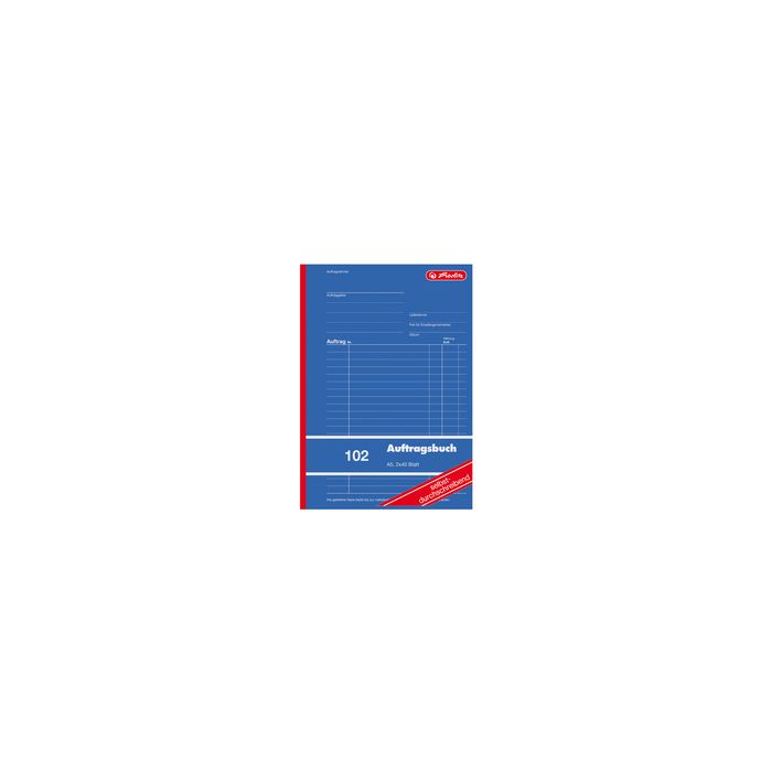 herlitz Formularbuch "Auftrag 102", DIN A5, 2 x 40 Blatt
