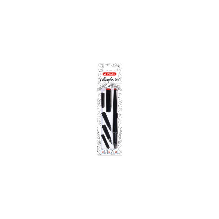 herlitz Kit de calligraphie, 5 pièces, noir
