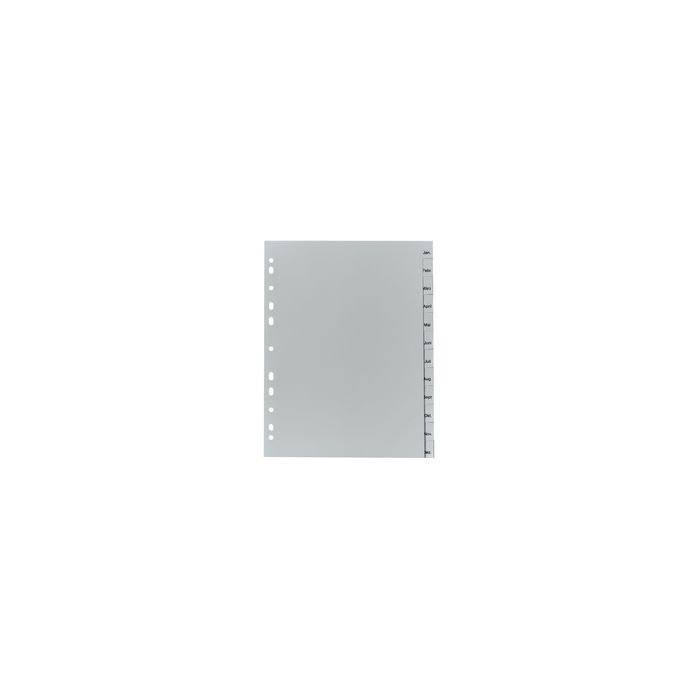 herlitz Kunststoff-Register, Monate, A4, 12-teilig