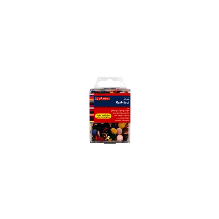herlitz Punaises, diamètre: 9,5 mm, assorti