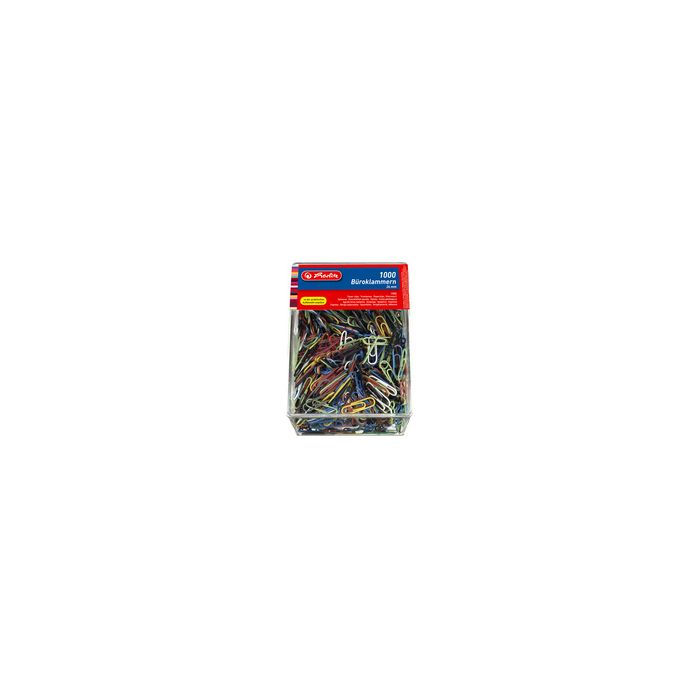 herlitz Trombones, en métal, revêtus de plastique, 26 mm