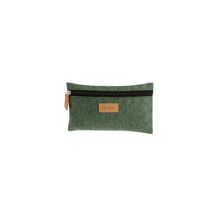 herlitz Trousse plate GREENline, vert chiné