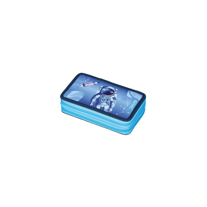 herlitz Étui scolaire double "Cosmic Explorer", 23 pièces