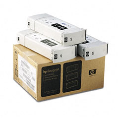Cartouche Jet d'encre de Marque HP81 Noir C5066AE (3 x 680ml)