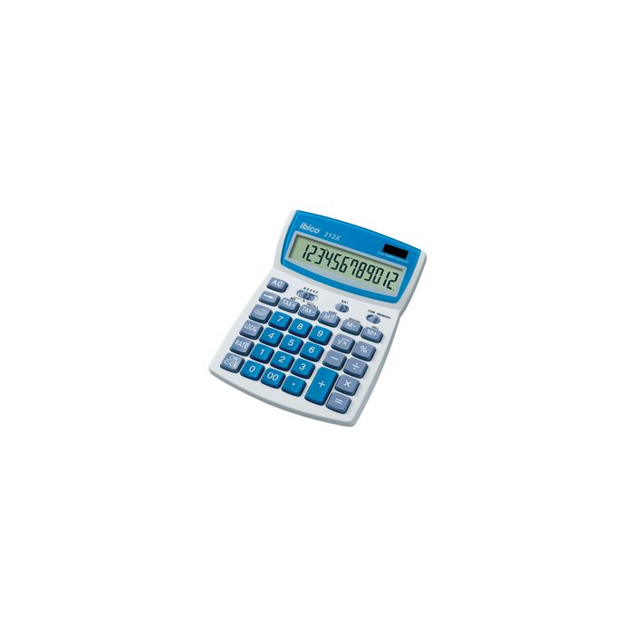 ibico Calculatrice de bureau 212X, écran LCD à 12 chiffres