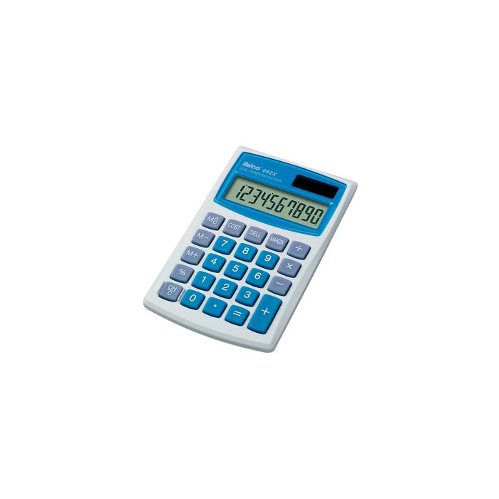 ibico Calculatrice de poche 082X, écran LCD à 10 chiffres