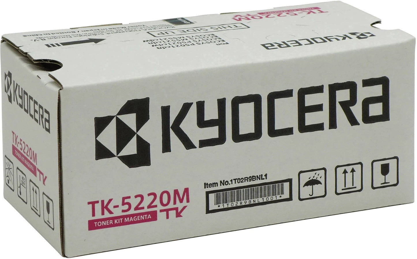 Cartouche Laser de Marque Kyocera TK5220M Magenta (Rouge) 2200 pages