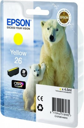 Cartouche d'origine Epson C13T26144010 / 26 - jaune